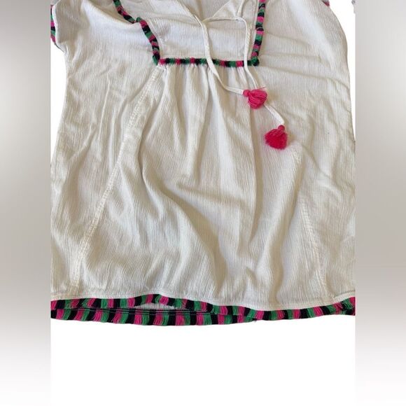 J. Crew White Textured Boho Top - Picture 3 of 5